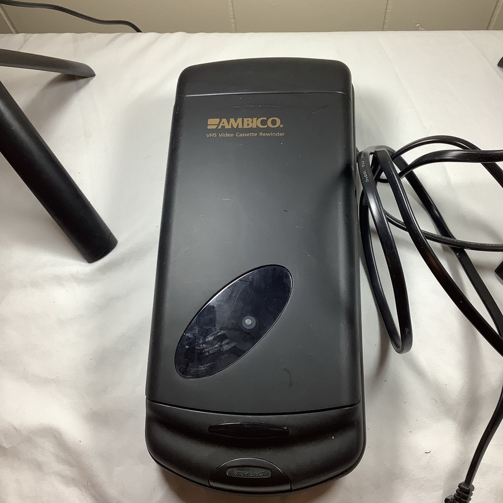 Ambico VHS Rewinder Black 5H23 Auto Stop/Eject
